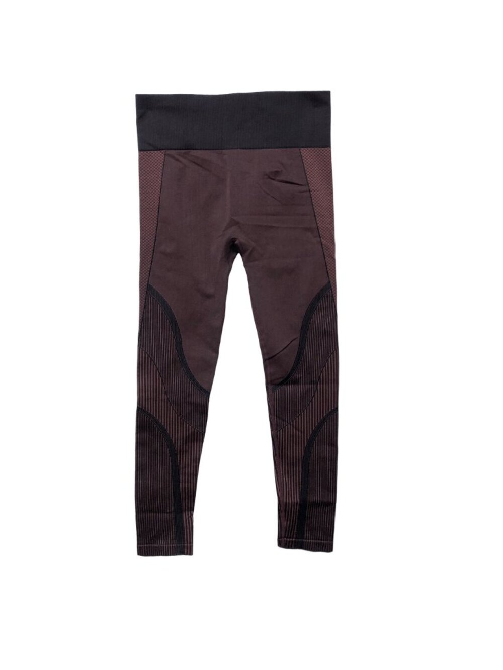Mono B High Waisted Leggings Womens Size Medium Maroon Compression Pants